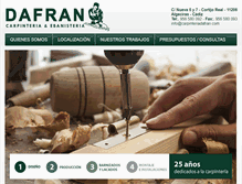 Tablet Screenshot of carpinteriadafran.com